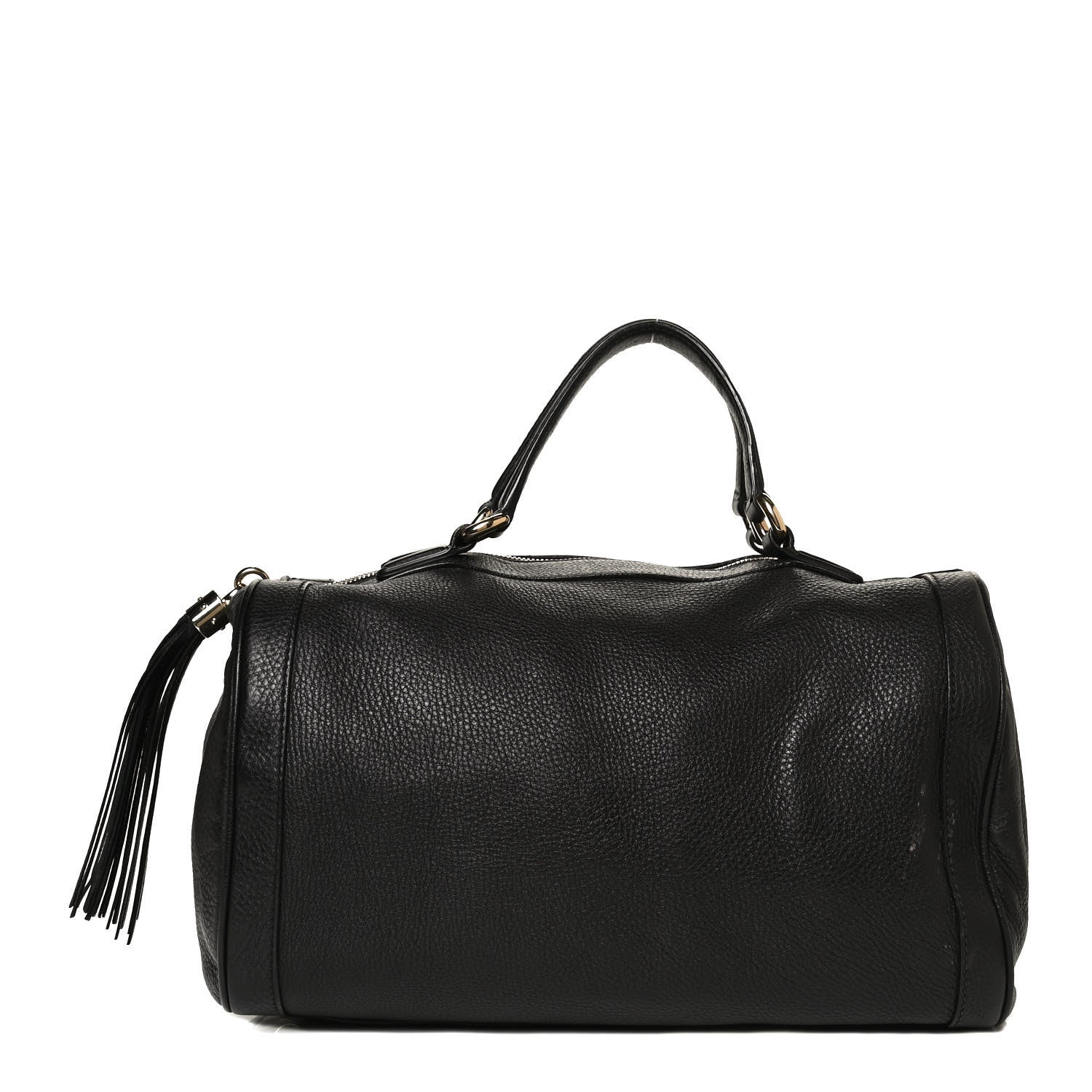 Gucci Pebbled Calfskin Medium Soho Boston Black 1 of 14