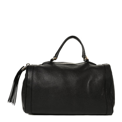 Gucci Pebbled Calfskin Medium Soho Boston Black 1 of 14