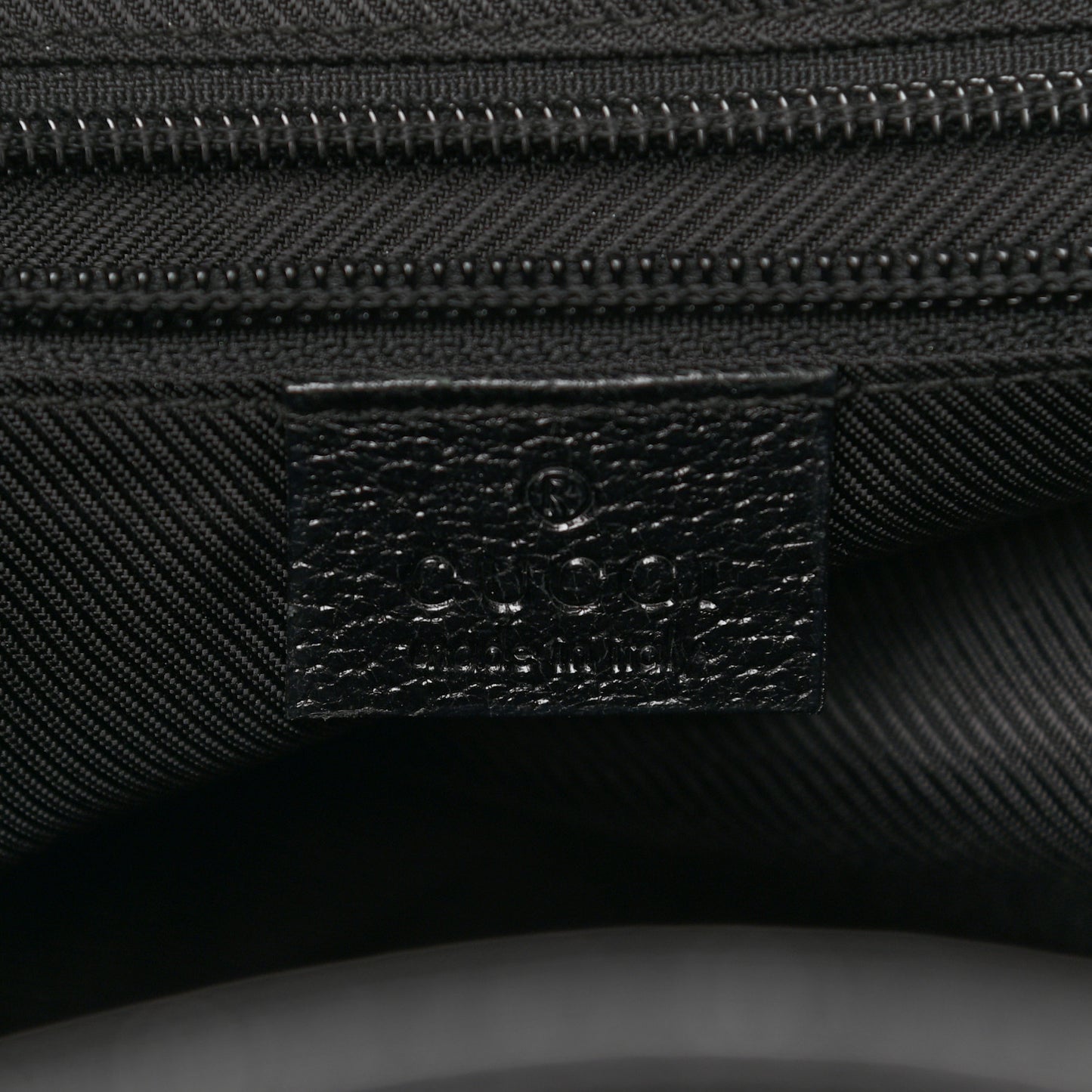 GG Monogram Single Buckle Backpack Black