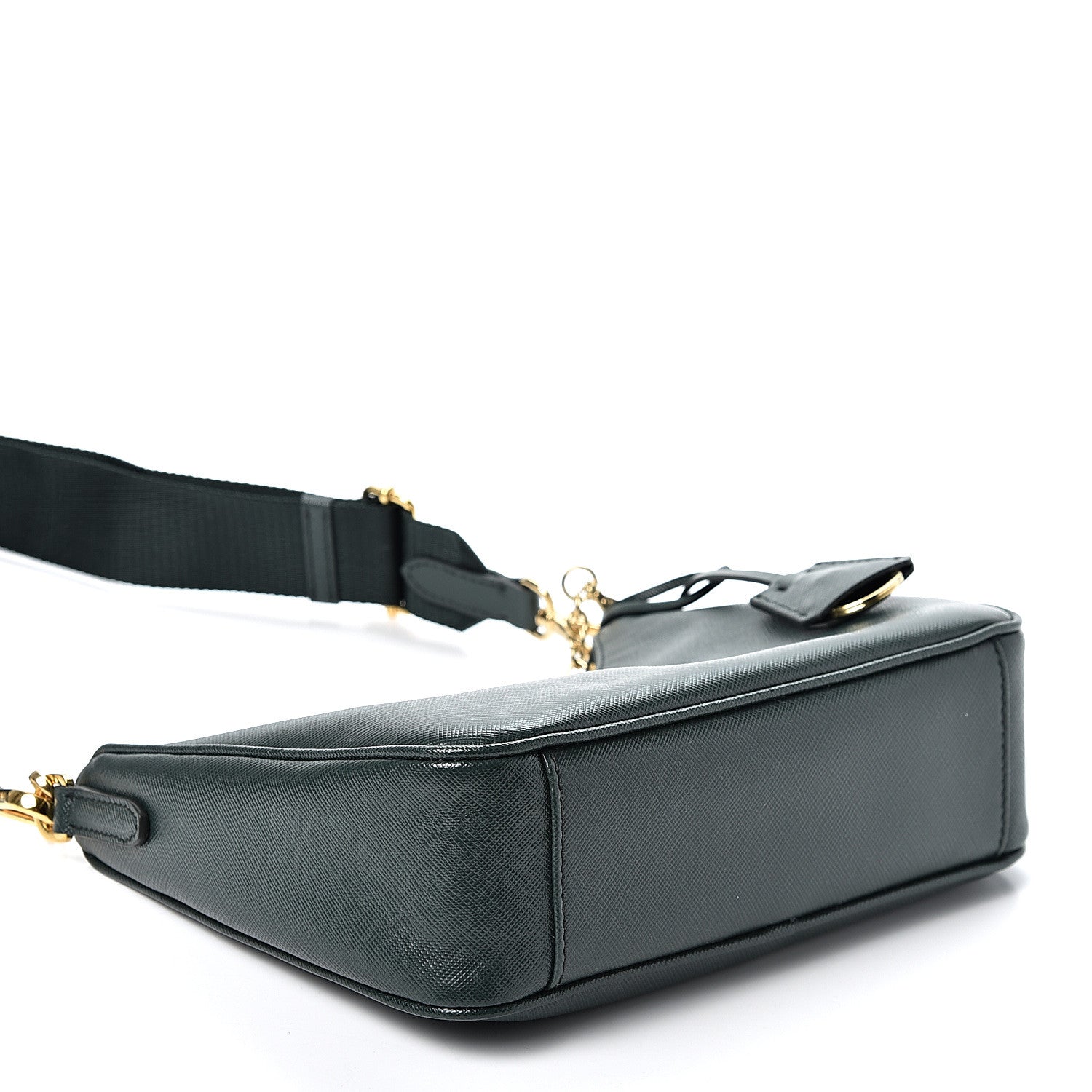 Prada Saffiano Lux Re-Edition 2005 Shoulder Bag Smeraldo 3 of 9