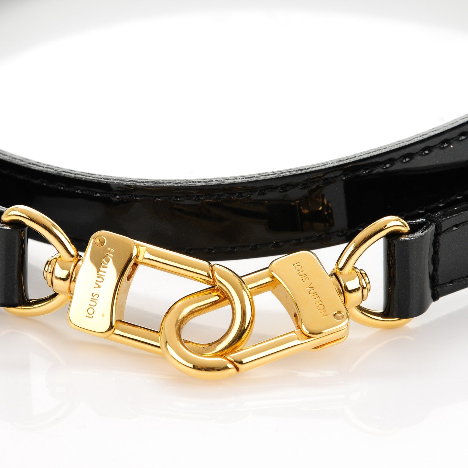 Louis Vuitton Patent 16mm Adjustable Shoulder Strap Black 5 of 5