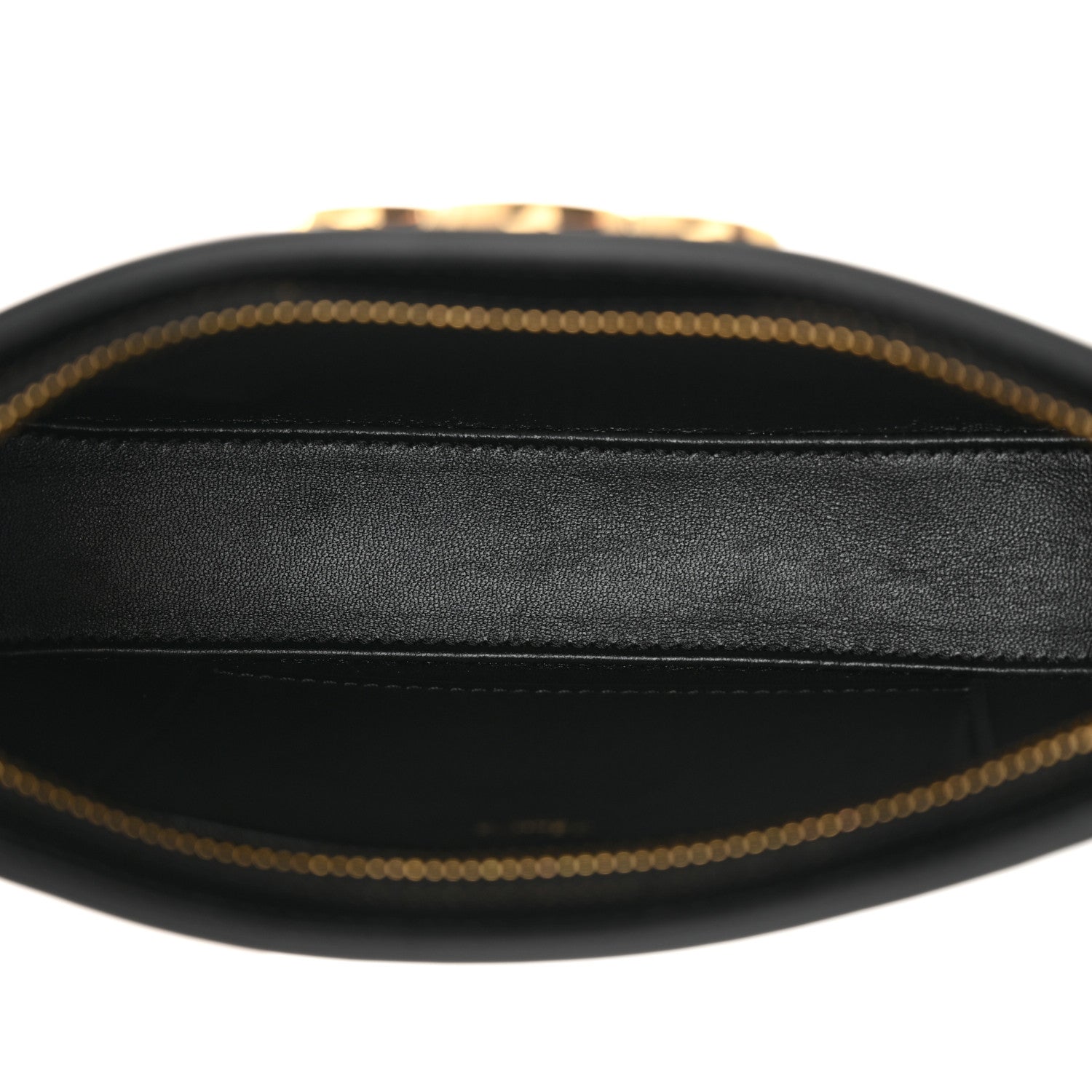 Celine Shiny Calfskin Medium Tilly Triomphe Shoulder Bag Black 5 of 10