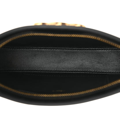 Celine Shiny Calfskin Medium Tilly Triomphe Shoulder Bag Black 5 of 10