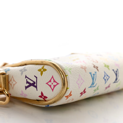 Louis Vuitton Monogram Multicolor Kate Clutch White 9 of 11