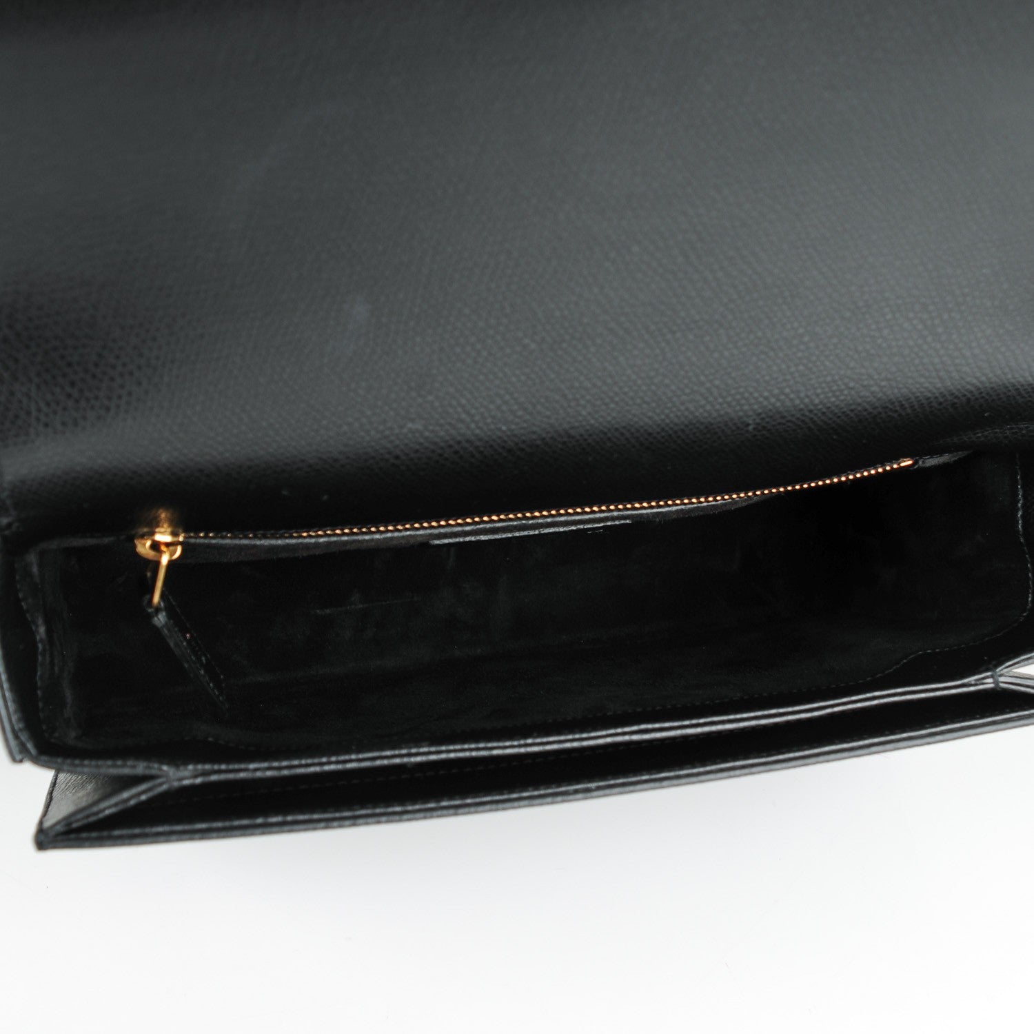 Saint Laurent Textured Calfskin Medium Classic Monogram Universite Bag Black 4 of 6