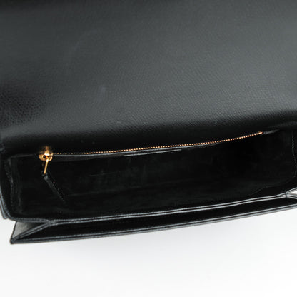 Saint Laurent Textured Calfskin Medium Classic Monogram Universite Bag Black 4 of 6