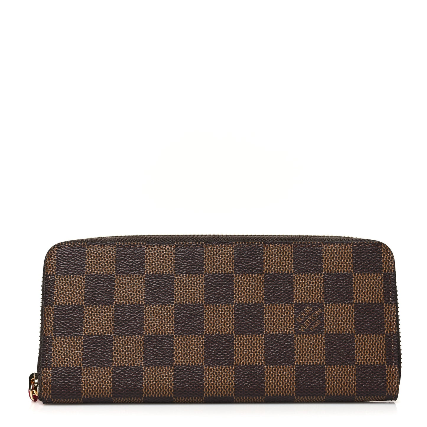 Damier Ebene Clemence Wallet Cherry