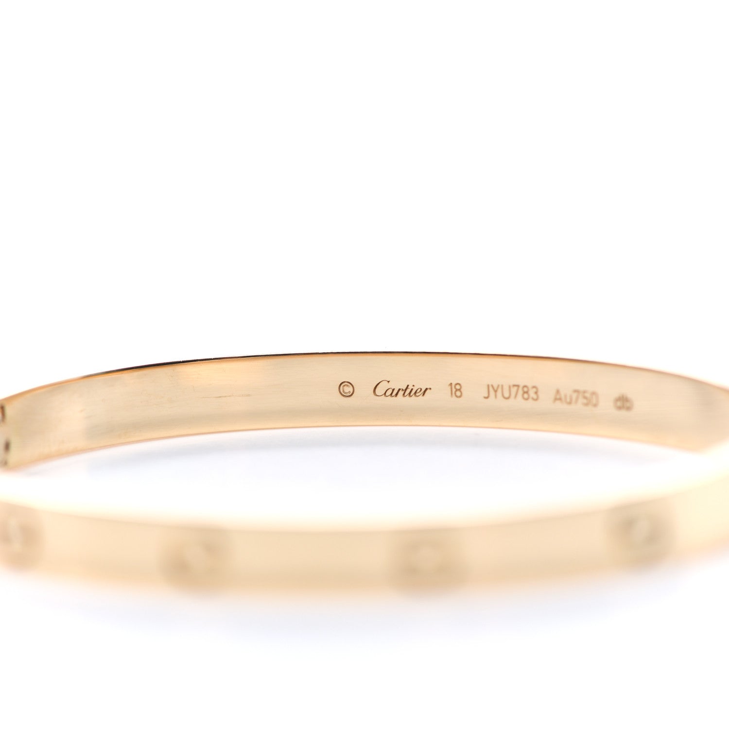 Cartier 18K Yellow Gold LOVE Bracelet 18 3 of 5