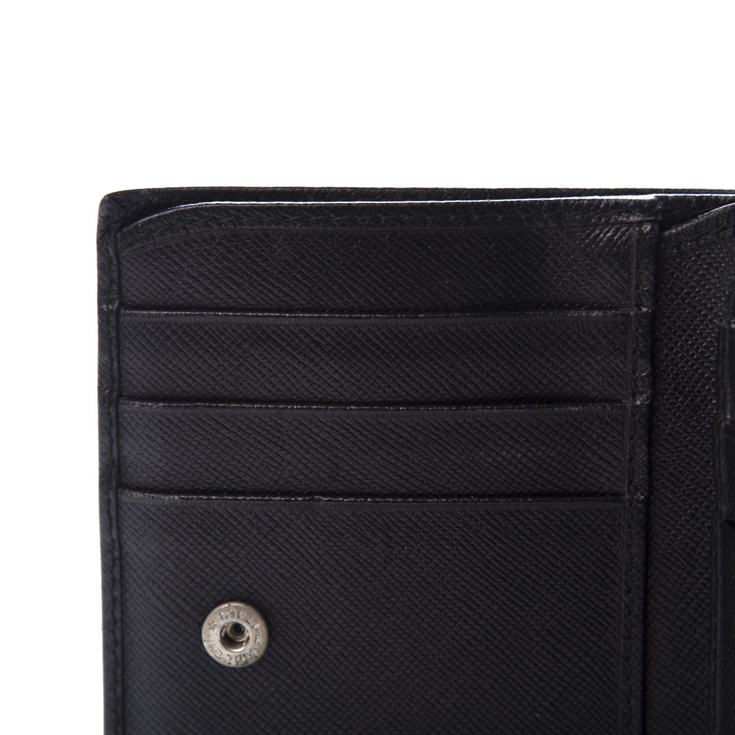 Prada Saffiano Bi-Fold Wallet Black 12 of 14