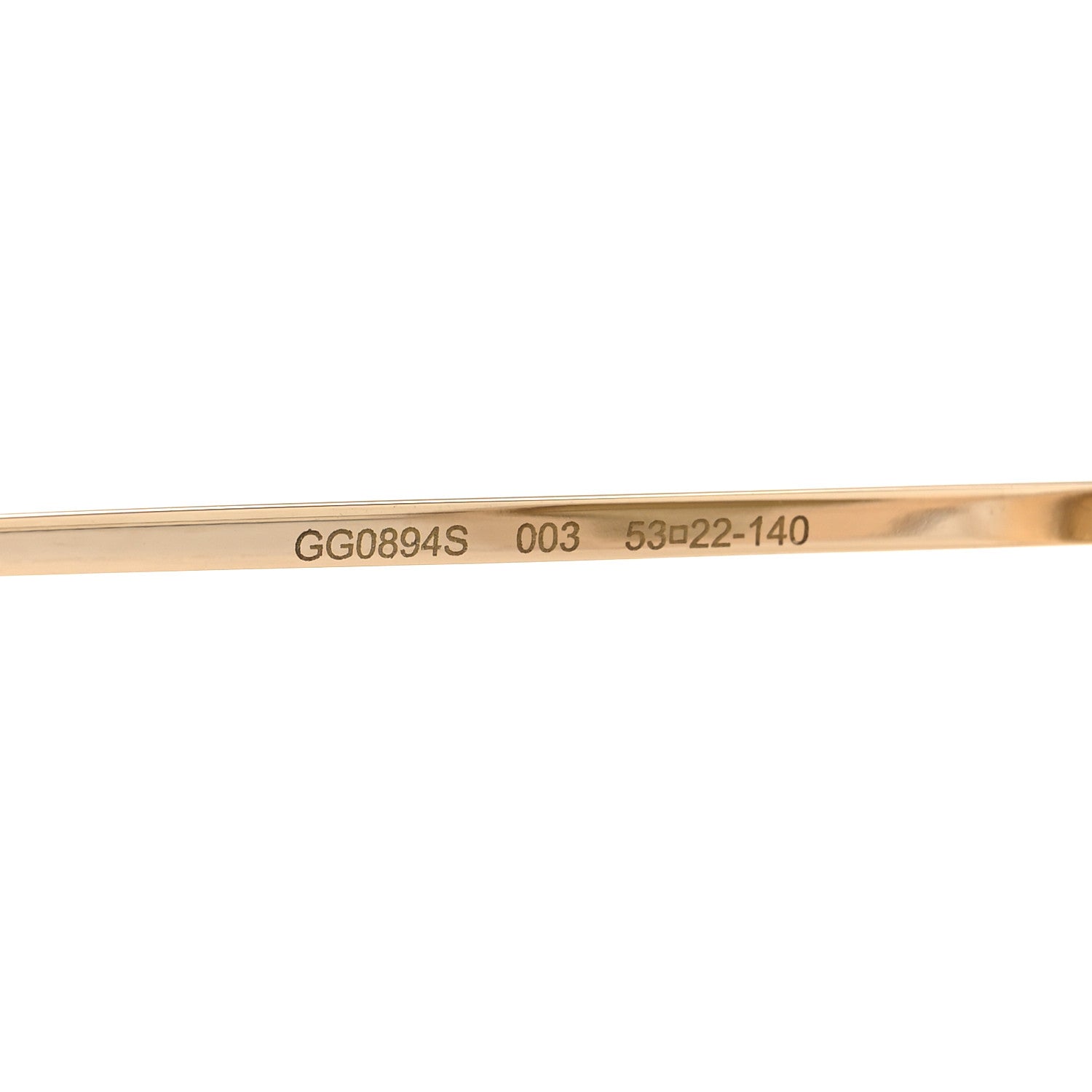 Gucci Metal Acetate Horsebit Print Round Frame Sunglasses GG0894S White Brown 6 of 9
