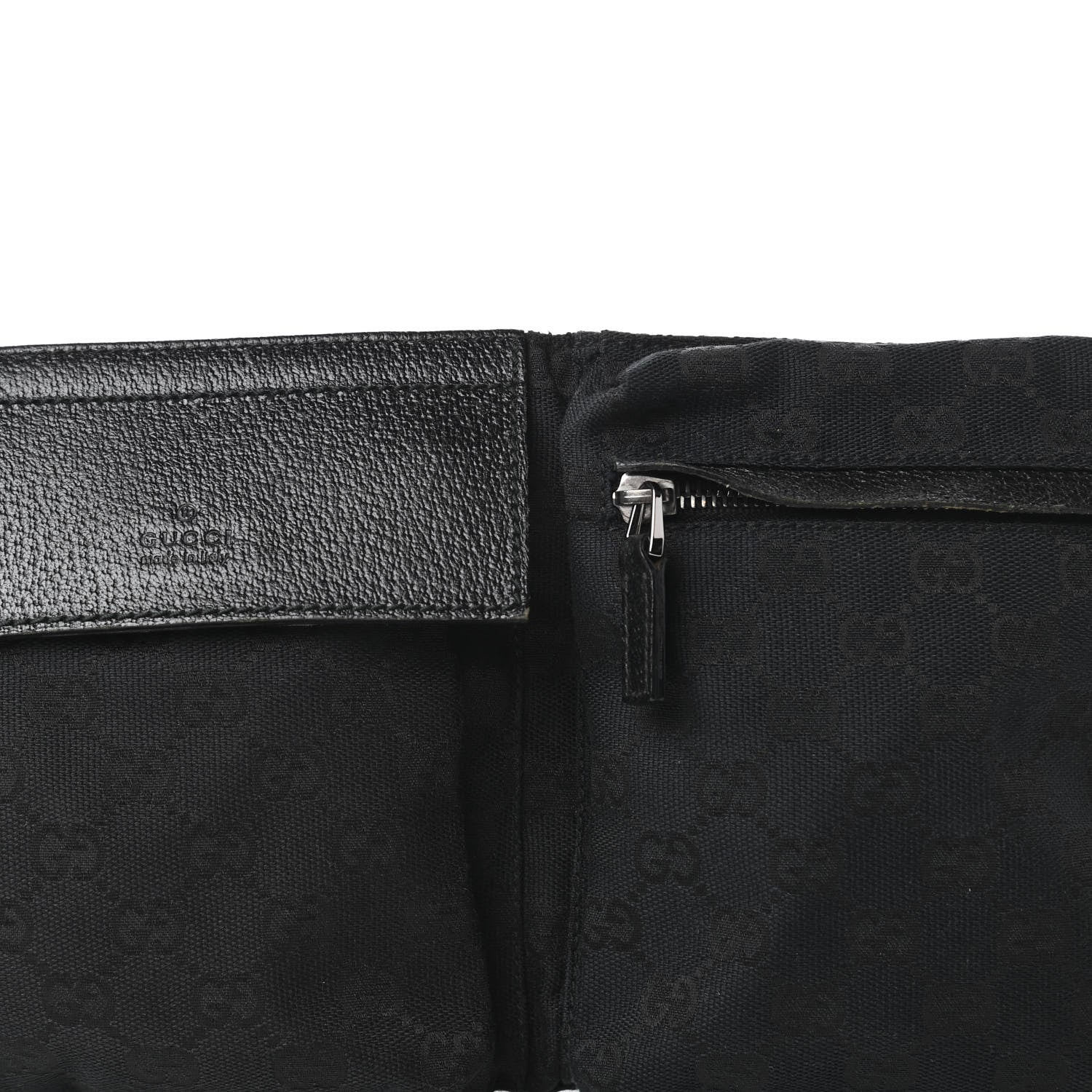 Gucci GG Monogram Double Pocket Belt Bag Black 10 of 10