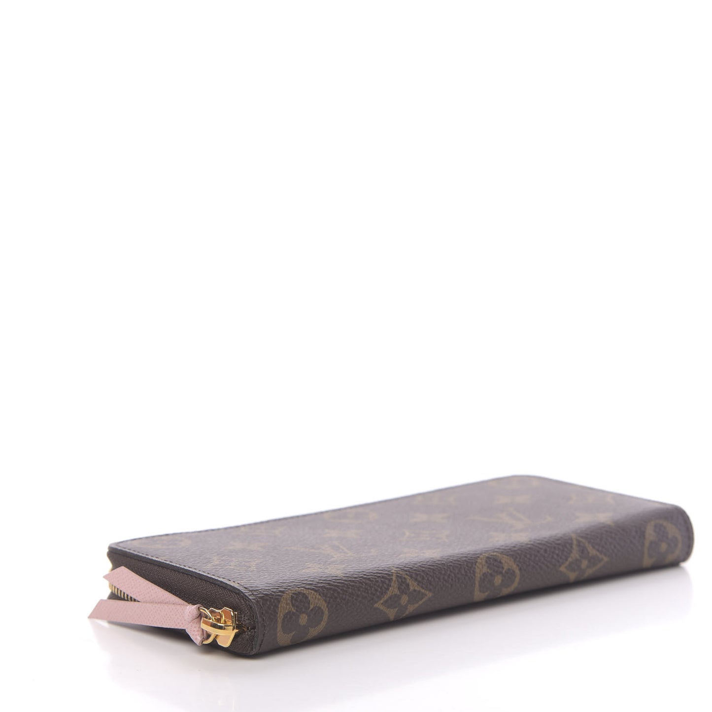 Monogram Clemence Wallet Rose Ballerine