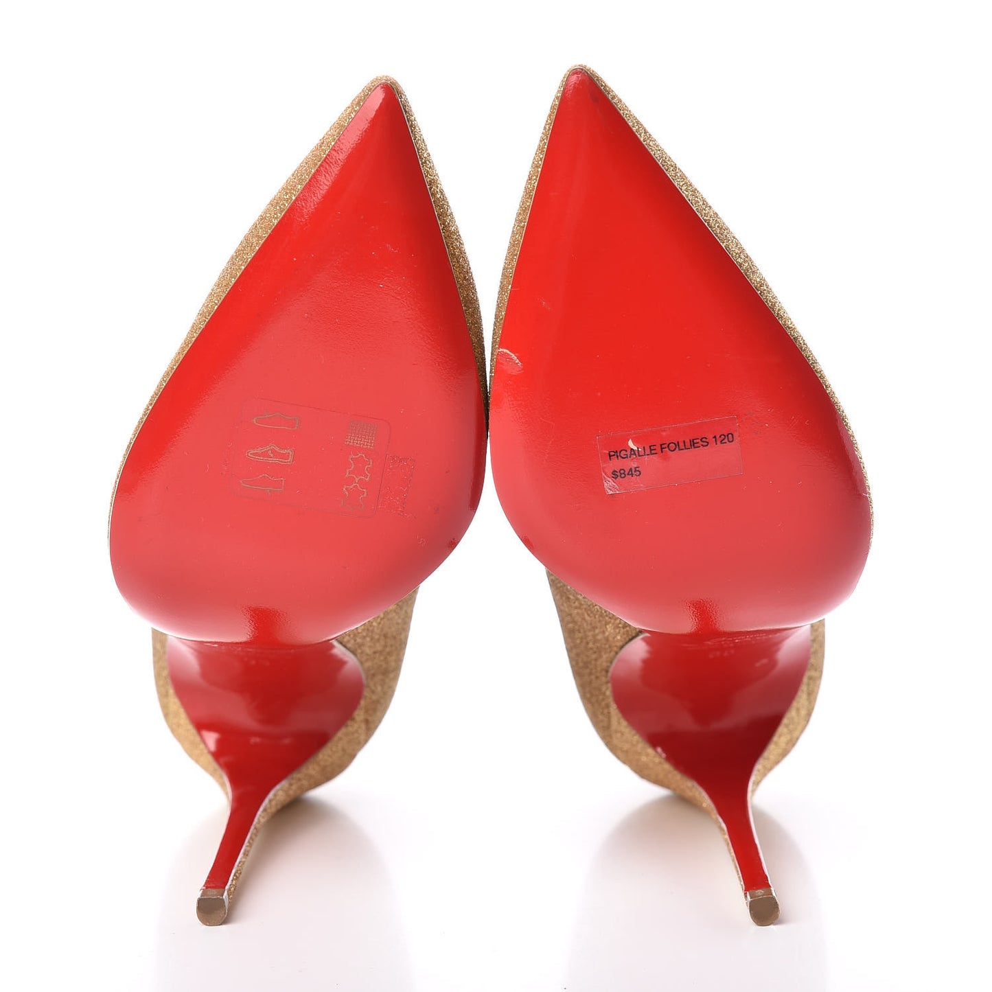 Glitter Mini Pigalle Follies 120 Pumps 35 Gold