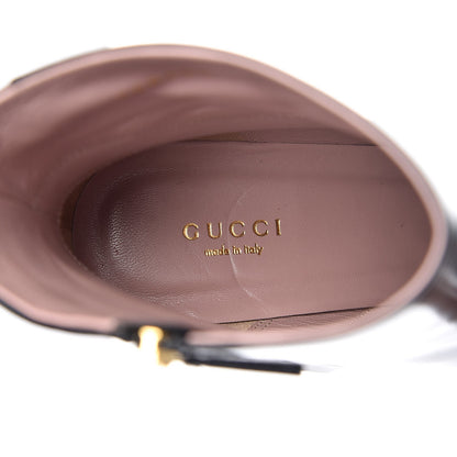 Gucci Malaga Kid Leila Platform Ankle Boots 39 Black 7 of 9