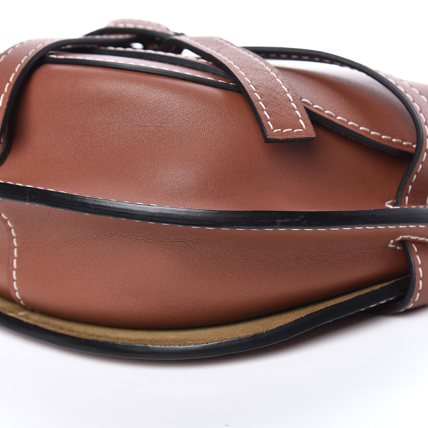 Loewe Calfskin Small Gate Crossbody Bag Rust 9 of 11