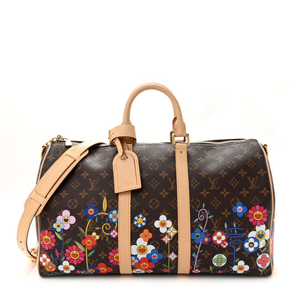 Louis Vuitton LV X TM Monogram Flowers Keepall Bandouliere 45 1 of 10