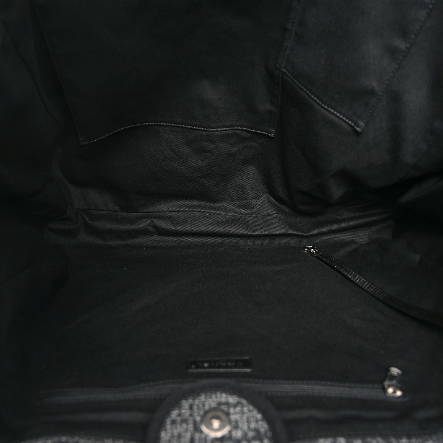 Chanel Mixed Fibers Extra Large Deauville Tote Charcoal 5 of 11