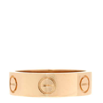 Cartier 18K Yellow Gold 5.5mm LOVE Ring 51 5.75 1 of 5