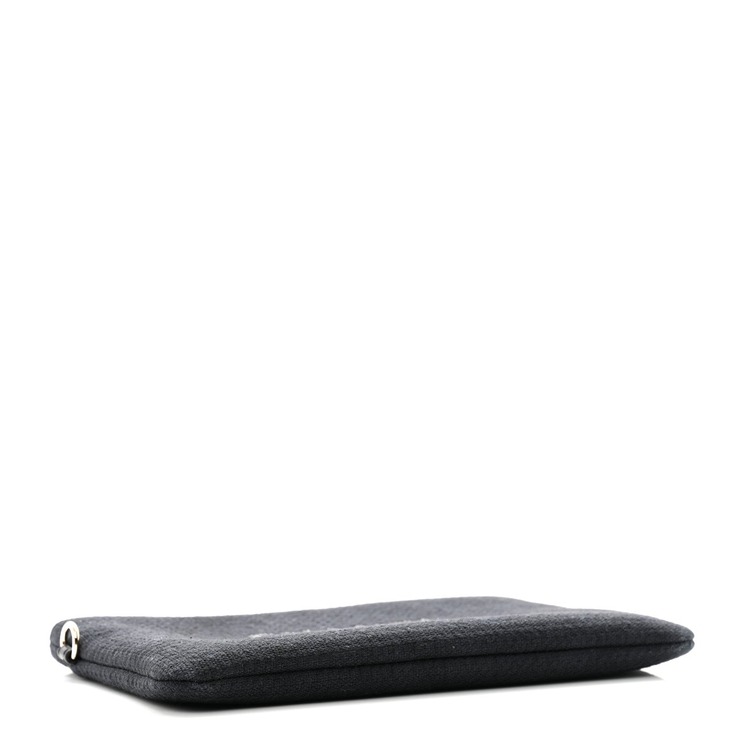 Chanel Mixed Fibers Small Deauville Pouch Black 4 of 9