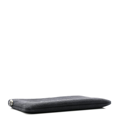 Chanel Mixed Fibers Small Deauville Pouch Black 4 of 9