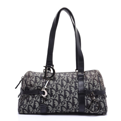 Christian Dior Denim Monogram Charms Shoulder Bag Black 1 of 14