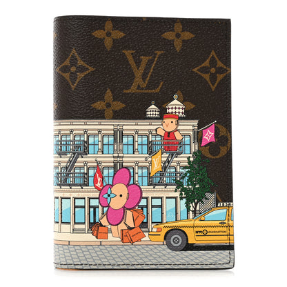 Louis Vuitton Monogram 2022 Christmas Animation New York Soho Passport Cover Yellow 1 of 7