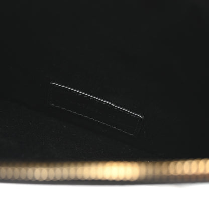 Saint Laurent Cane Woven Calfskin Zipped Pouch Black 13 of 14