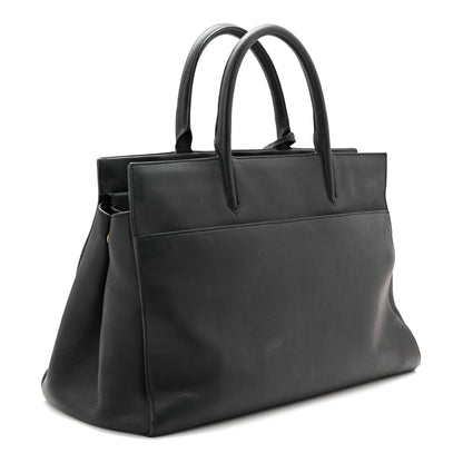 Saint Laurent Calfskin Medium Cabas Rive Gauche Black 3 of 11