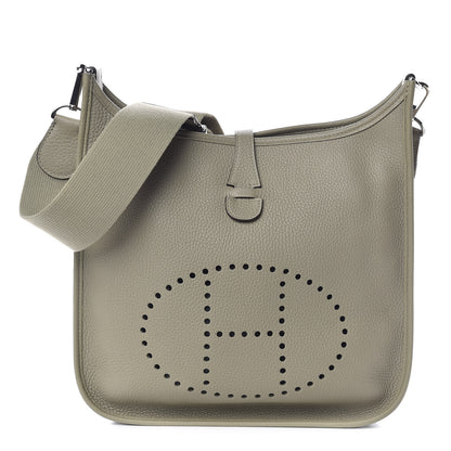 Hermes Taurillon Clemence Evelyne III PM Sauge 1 of 11