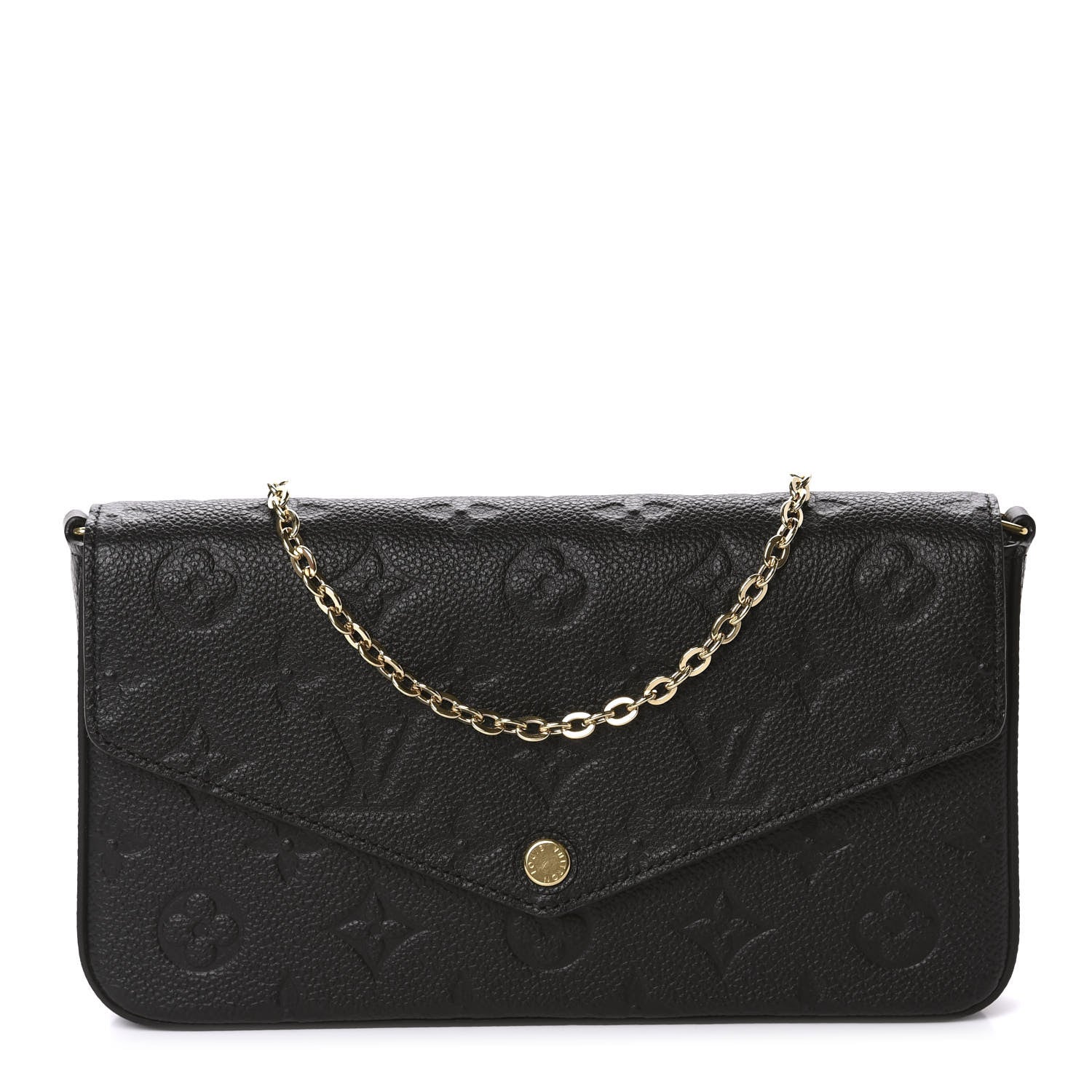 Louis Vuitton Empreinte Pochette Felicie Chain Wallet Black 1 of 11