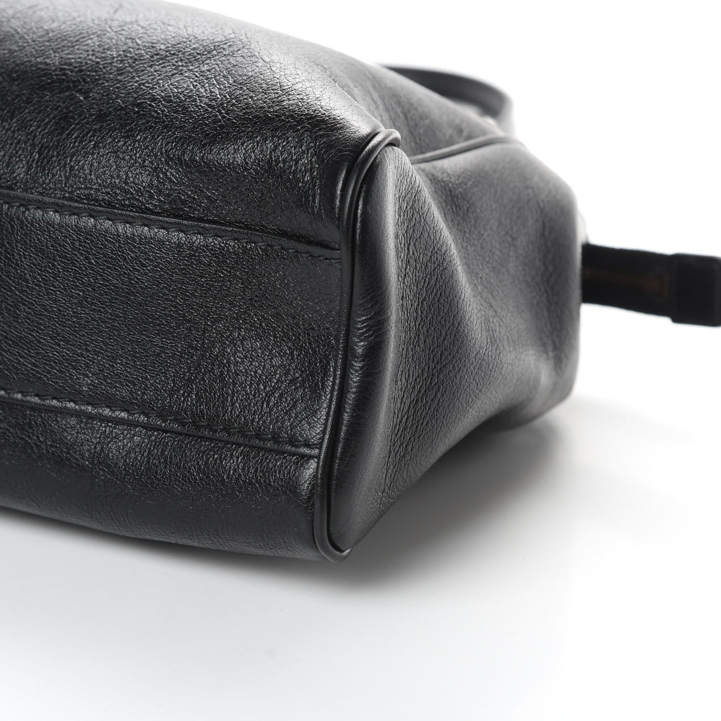 Calfskin Large Re(Belle) Top Handle Bag Black