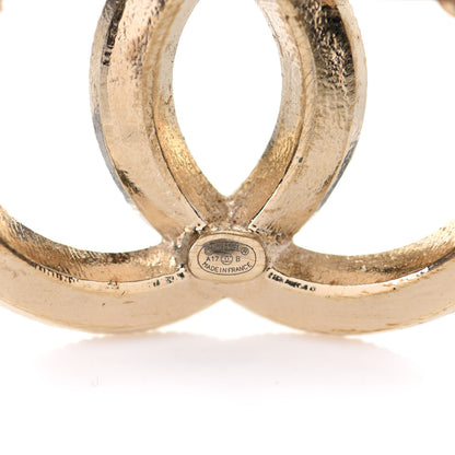 Chanel Baguette Crystal CC Brooch Gold 5 of 6