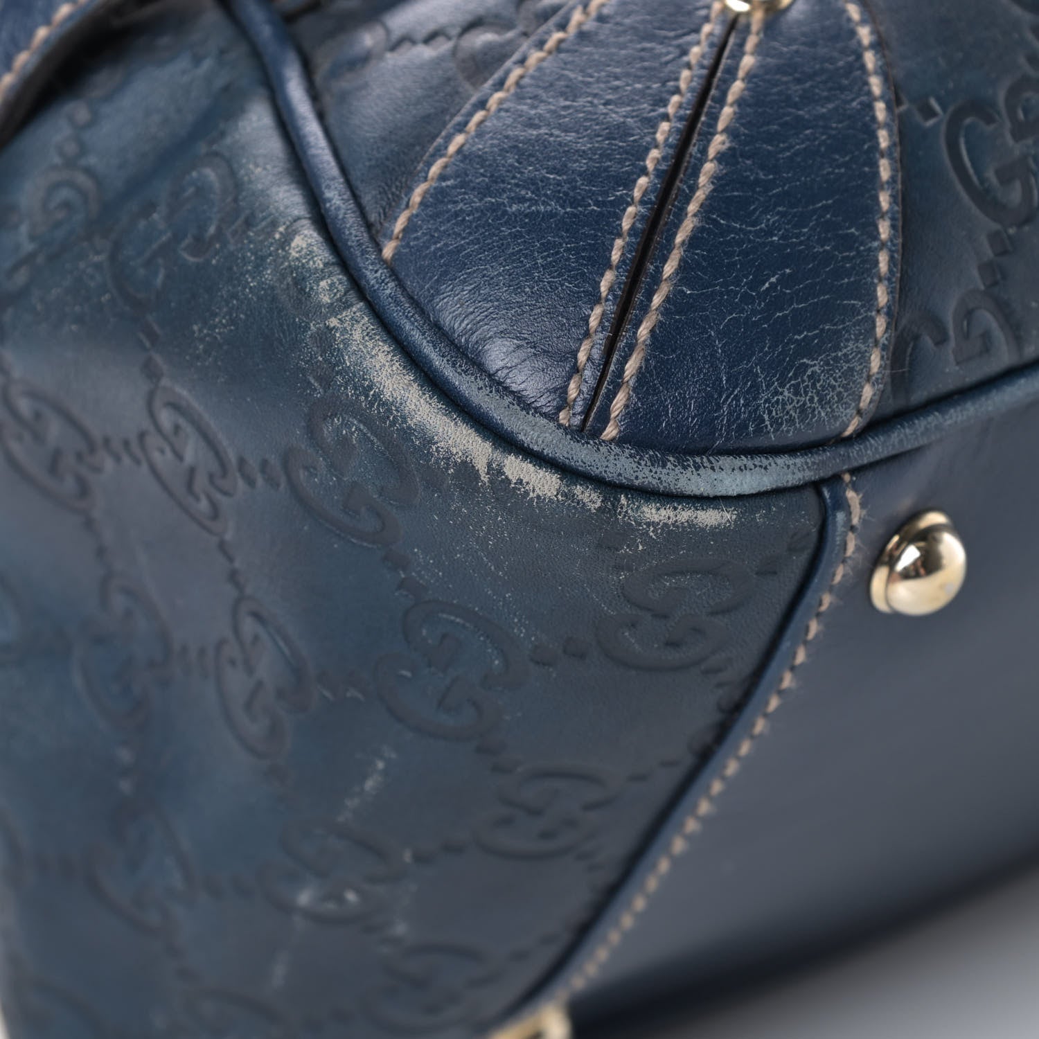 Gucci Guccissima Large Wave Boston Blue 8 of 12