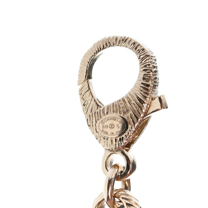 Chanel Crystal Chanel Logo Belt Gold 3 of 3
