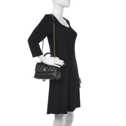 Chanel Caviar Quilted Mini Coco Handle Flap Black 2 of 10