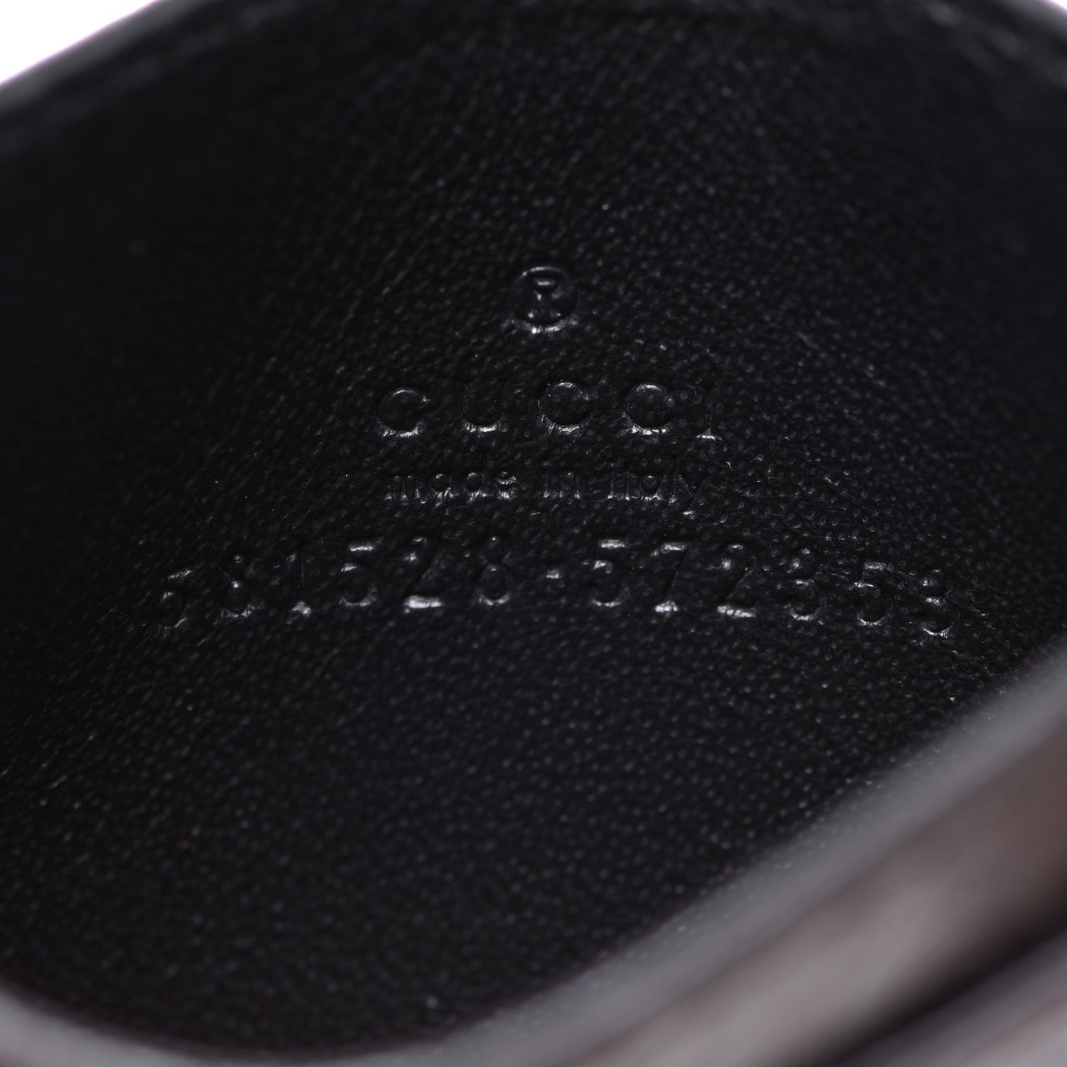 Gucci Fluffy Calfskin Morpheus Card Holder Black 6 of 7