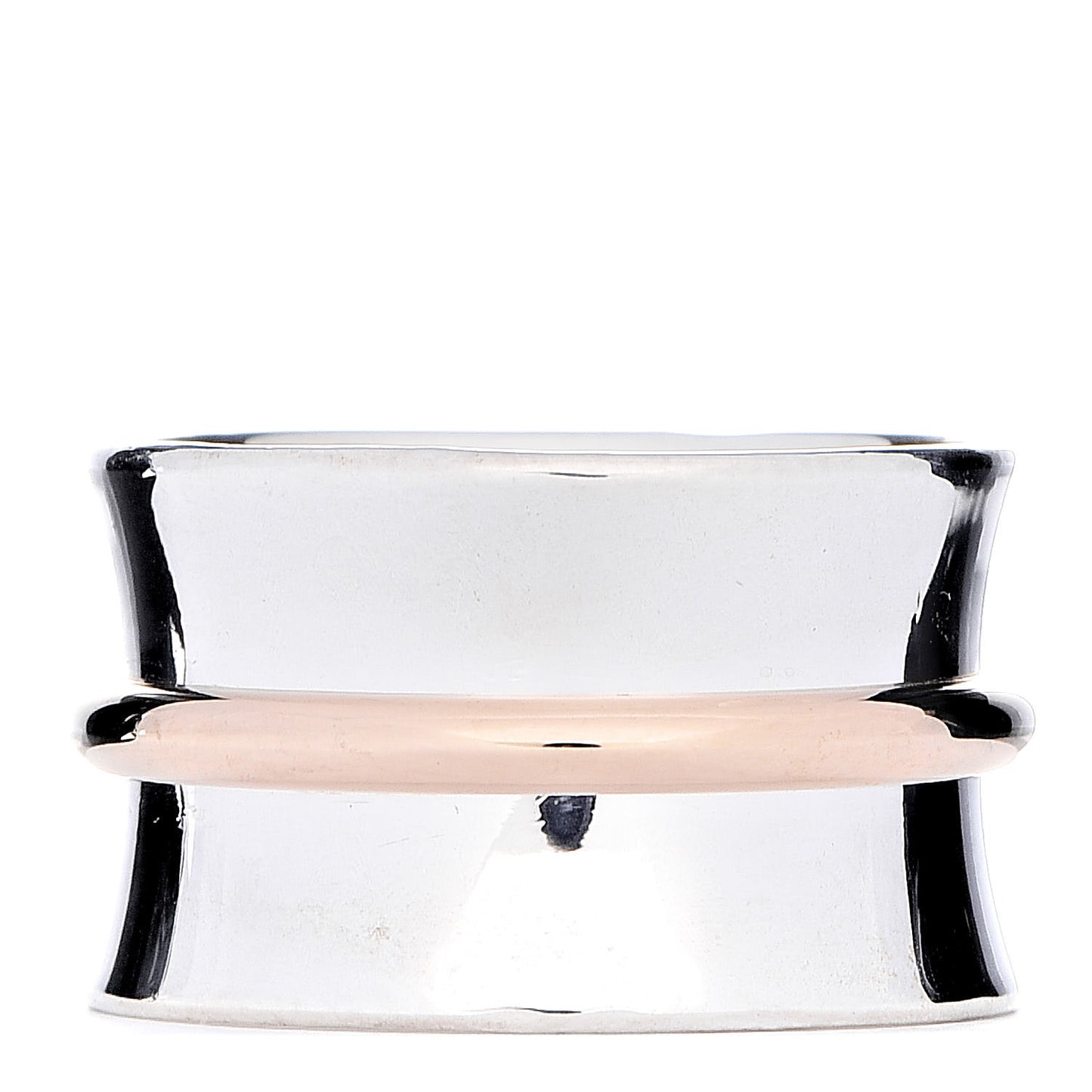 Sterling Silver Rubedo 1837 Wide Band Ring 50 5.50