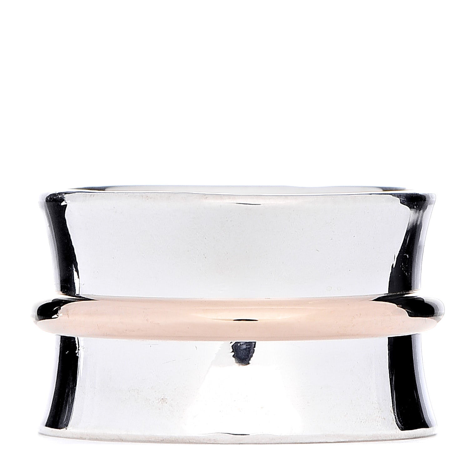 Tiffany Sterling Silver Rubedo 1837 Wide Band Ring 50 5.50 3 of 5