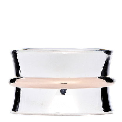 Tiffany Sterling Silver Rubedo 1837 Wide Band Ring 50 5.50 3 of 5