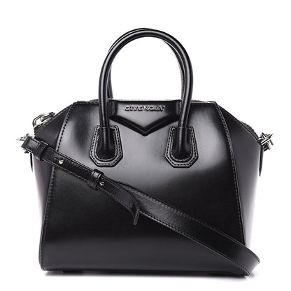 Givenchy Shiny Lord Calfskin Mini Antigona Black 1 of 10