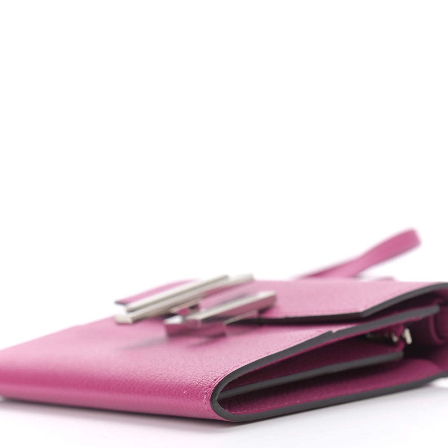 Chevre Mysore Mini Cinhetic Wallet Rose Pourpre