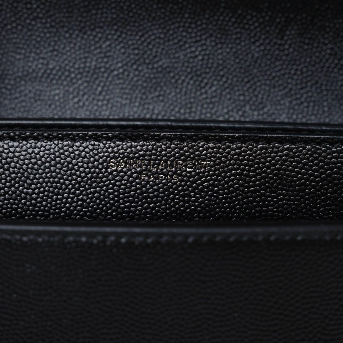 Grain De Poudre Monogram Cassandra Clasp Bag Black