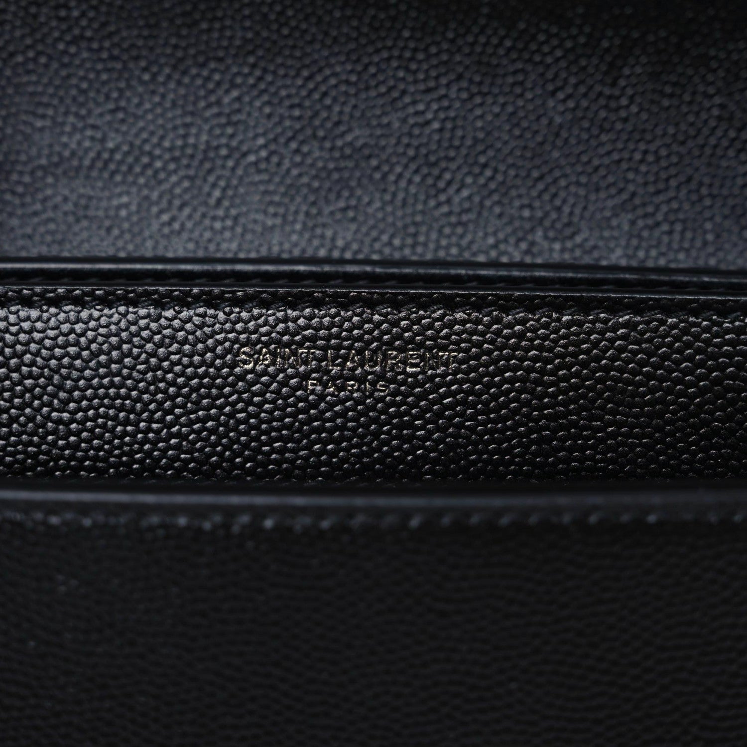 Saint Laurent Grain De Poudre Monogram Cassandra Clasp Bag Black 6 of 9