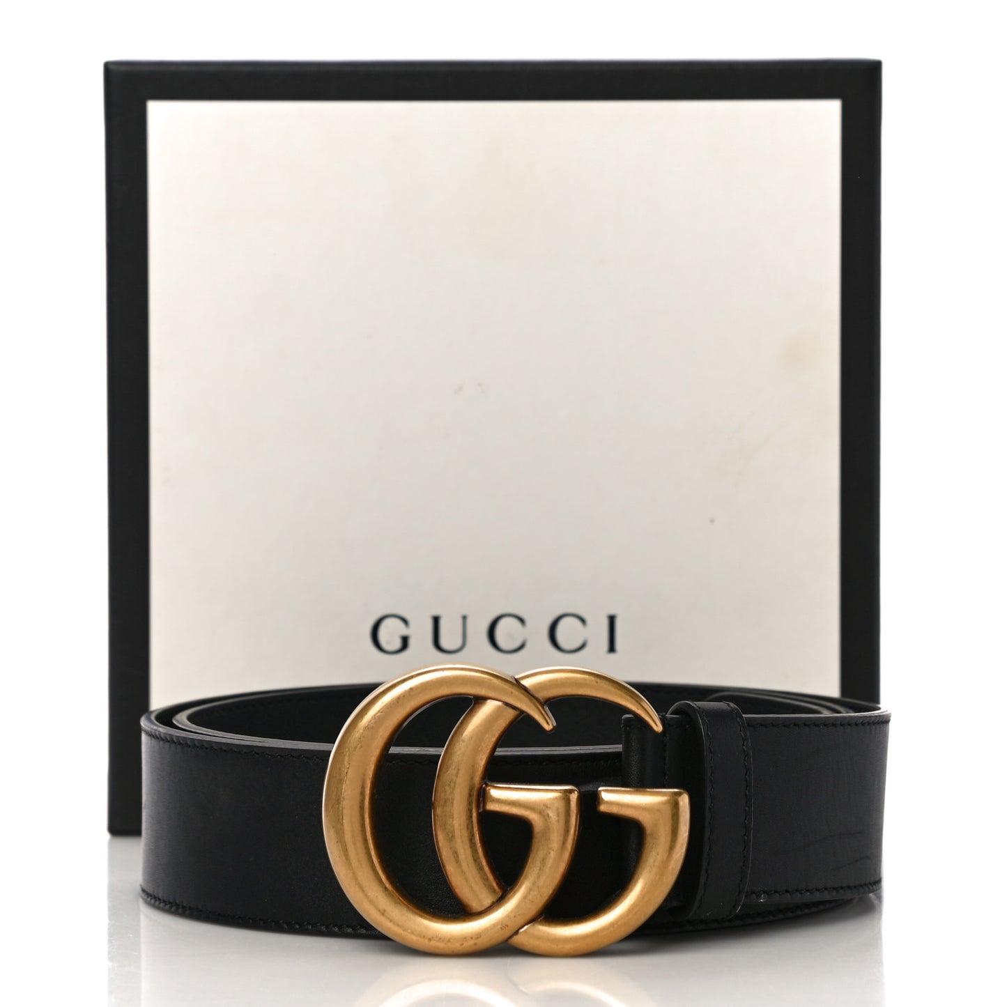 Calfskin Double G 40mm Belt 95 38 Black