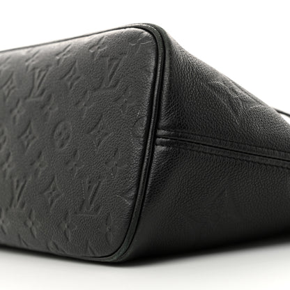Louis Vuitton Empreinte Monogram Giant Neverfull MM Black 9 of 10