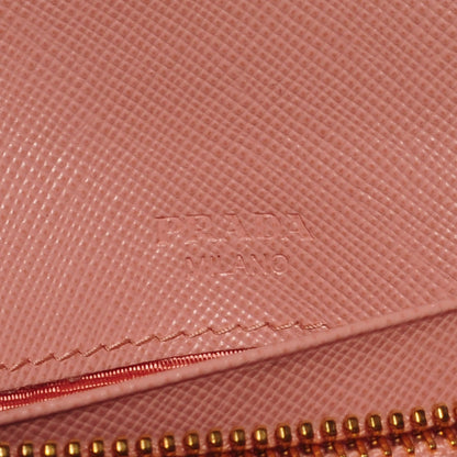 Prada Saffiano Metal Continental Flap Wallet Orchidea 6 of 9