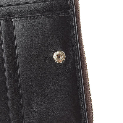 Burberry Haymarket Check Medium Burleigh Zip Wallet Chocolate 10 of 11