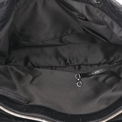 Chanel Glazed Calfskin Large On The Road Tote Black 5 of 12