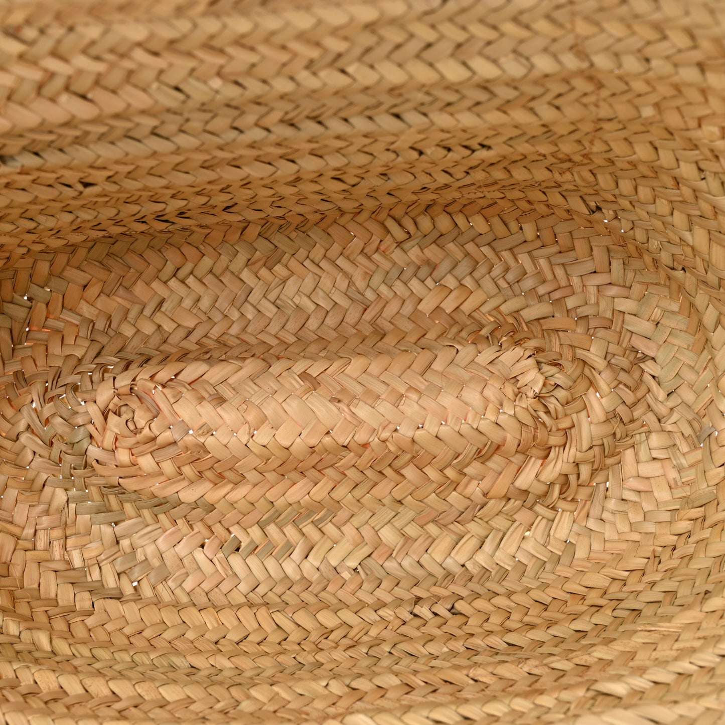 Raffia Small Grain Calfskin Medium Marcie Basket Yellow