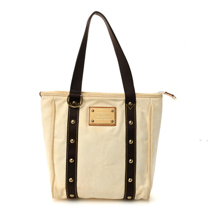 Louis Vuitton Toile Antigua Cabas MM Tote White 1 of 10